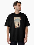 Samurai Of Mount Yotei Ukiyo-e Japanese Art Print Oversized T-shirt | Trendy Graphic Tee | Casual Unisex T-shirt