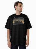 Keystone State Pittsburgh Steelers City Skyline Oversized Shirt T Shirt Gift Ready