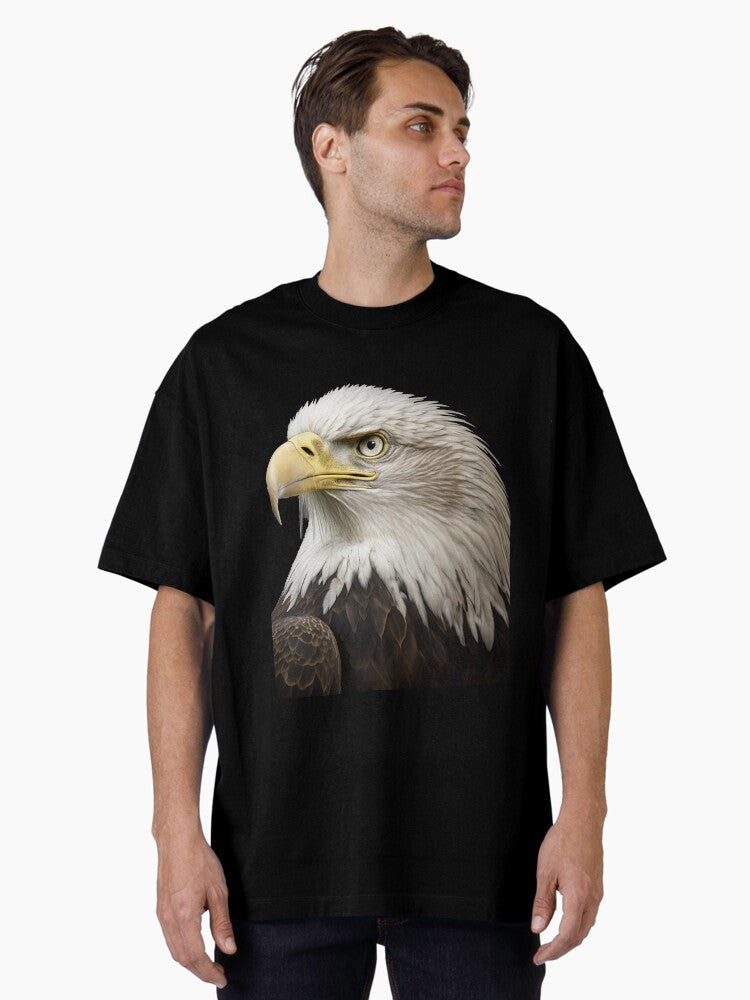Bald Eagle Portrait Oversized Shirt T Shirt US Trend