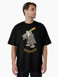 Baseball player skunk Oversized T Shirt T Shirt Premium Print Hot Right Now