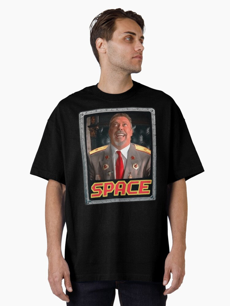 Space Tim Curry Meme Oversized T-Shirt | Premium Unisex T-Shirt, Trending Graphic Tee