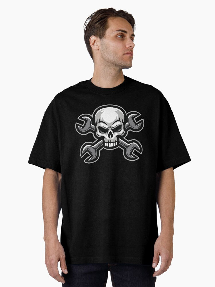 Skull Wrenches T Shirt For real mechanics Oversized T Shirt T Shirt Viral TikTok Best Seller Look