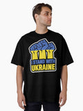 I Stand With Ukraine Oversized Shirt T Shirt Everyday Wear