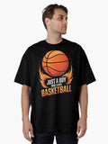 Boys Basketball Oversized Shirt T Shirt Clean Design