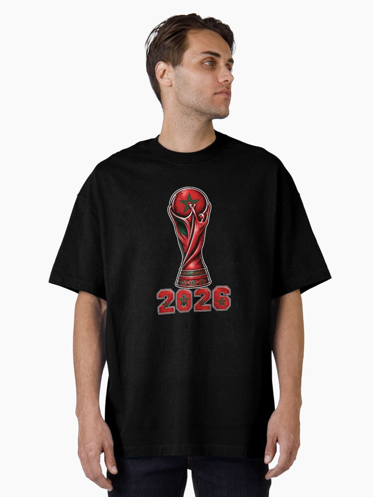 Morocco Football Cup 2026 Trophy Oversized T-Shirt