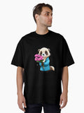 Ferret in love Oversized Shirt T Shirt Premium Print