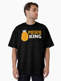 Potato Lover Vegan Farmer Vegetarian Funny Oversized T Shirt T Shirt Comfort Fit Gift Ready