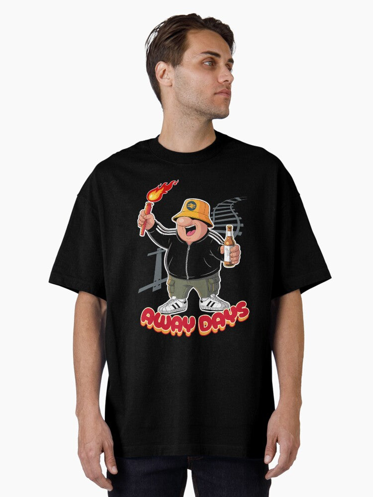 Away Days Football Fanatics Oversized Shirt T Shirt Gift Ready
