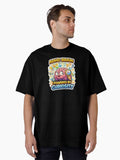 ADHD Brain Powered by Curiosity – Funny Neurodivergent Sticker & Shirt Design Oversized T-Shirt
