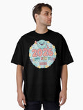 Celebrate 2026 Happy New Year Fun Globe Oversized T Shirt T Shirt High Search Demand Modern Aesthetic