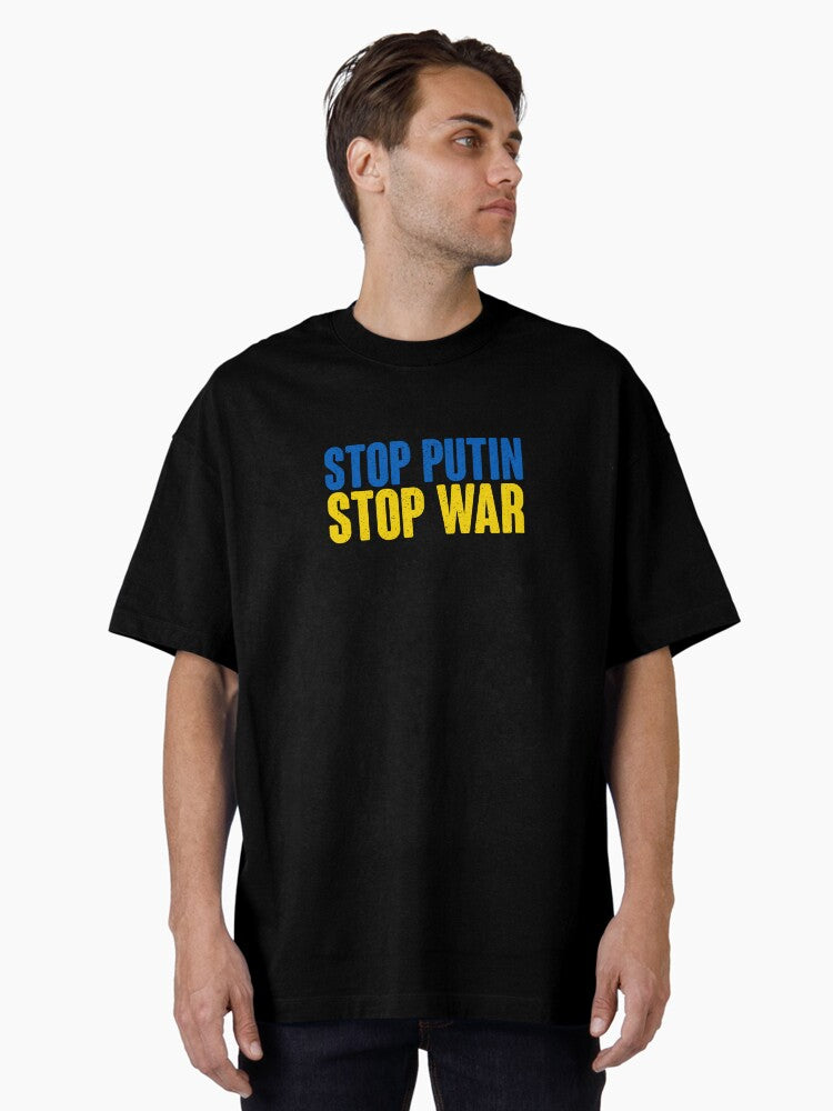 Stop Putin Stop War Oversized Shirt T Shirt US Market
