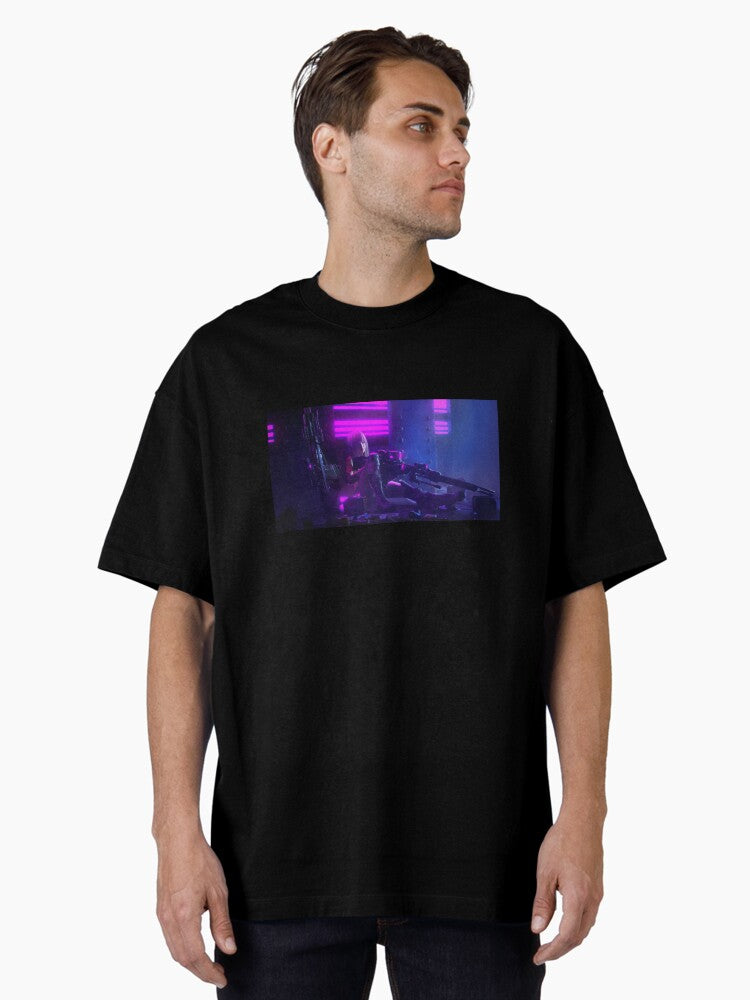 Cyber Sniper Oversized T-Shirt | Premium Unisex T-Shirt, Trending Graphic Tee
