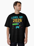 Level Up 2026 Gamer New Year XP Bar Oversized T Shirt T Shirt Viral TikTok New Year Trend