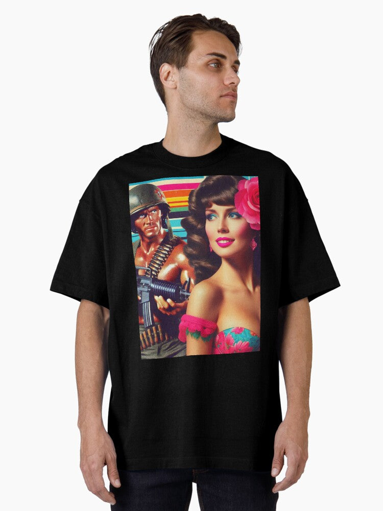 Vintage Woman Collage Oversized T-Shirt | Premium Unisex T-Shirt, Trending Graphic Tee