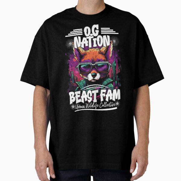 OG Nation, Beast Fam | Anime Streetwear | Hip Hop Fashion, Urban OG Nation, Beast Fam | Anime Streetwear | Hip Hop Fashion, Urban clothing Oversized T-Shirt for Sale by blissira