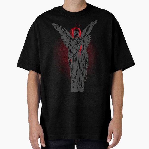 Gothic Angel Wings Tee, Unisex Heavy Cotton T-Shirt, Edgy Graphic Tee, Alternative Fashion, Unique Gift - Streetwear men - Streetwear women Oversized T-Shirt for Sale by UsandCoDesigns