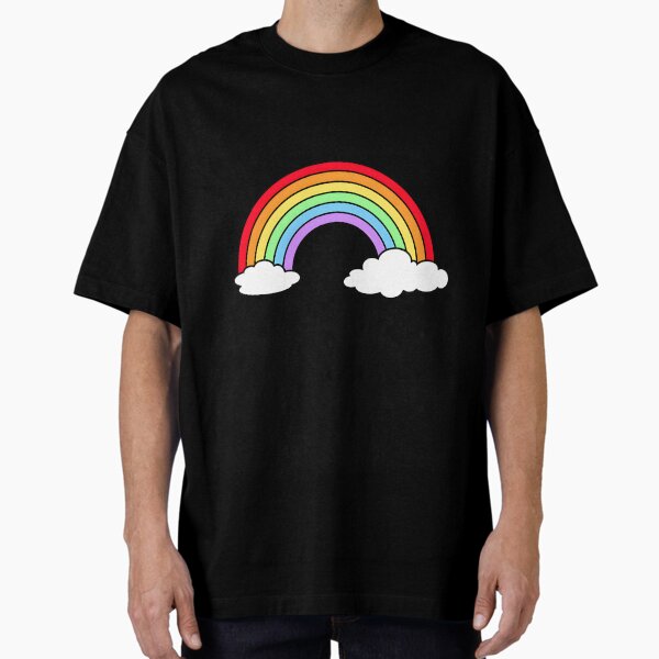 Pastel Rainbow Oversized T-Shirt for Sale by caragcric