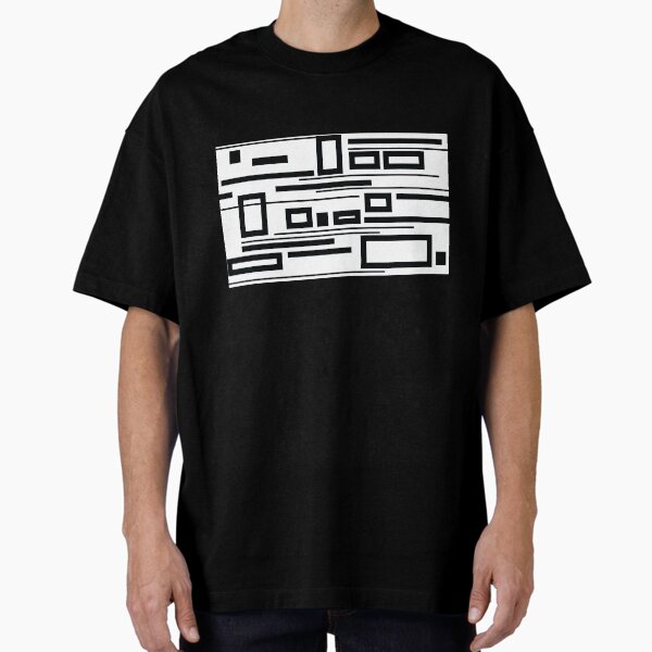 Geometric Abstract Contemporary Art Composition Oversized T-Shirt for Sale by Ankerd