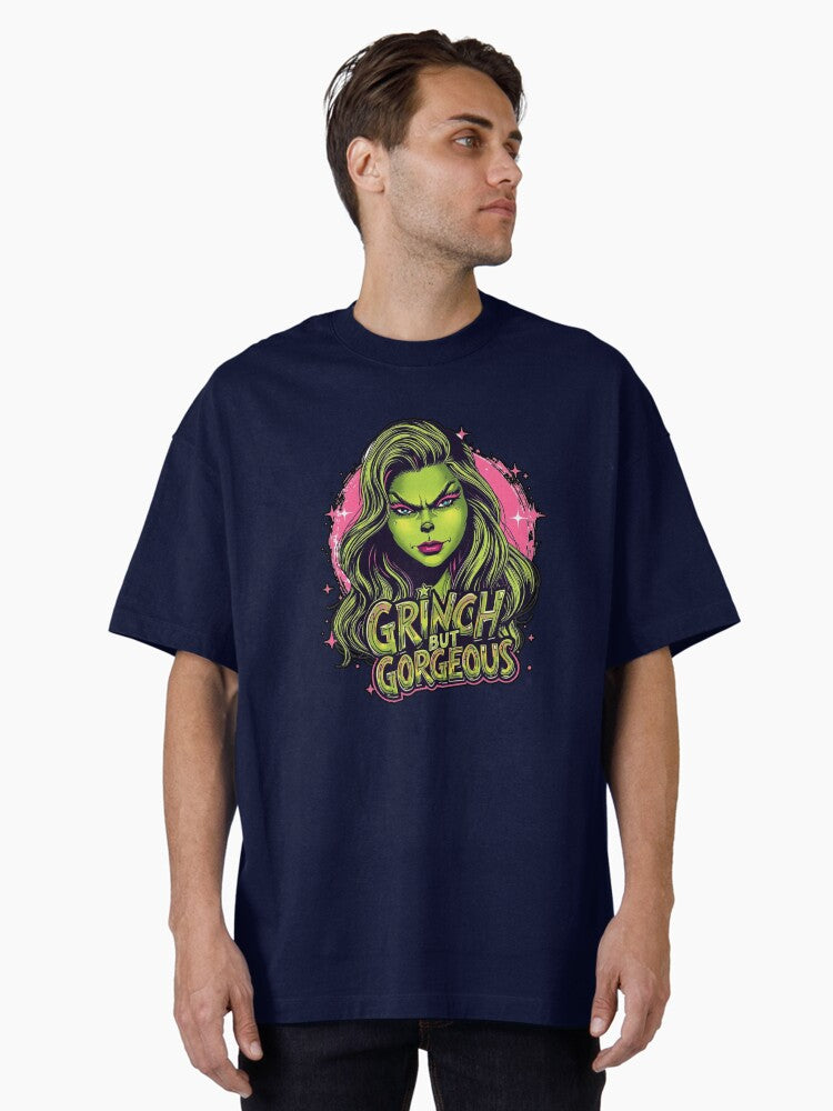 Grinch But Gorgeous Neon Pop Womens Oversized T Shirt T Shirt Holiday Trending Christmas Season Pick