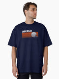 City Football Helmet Retro Day Oversized T Shirt T Shirt Everyday Wear