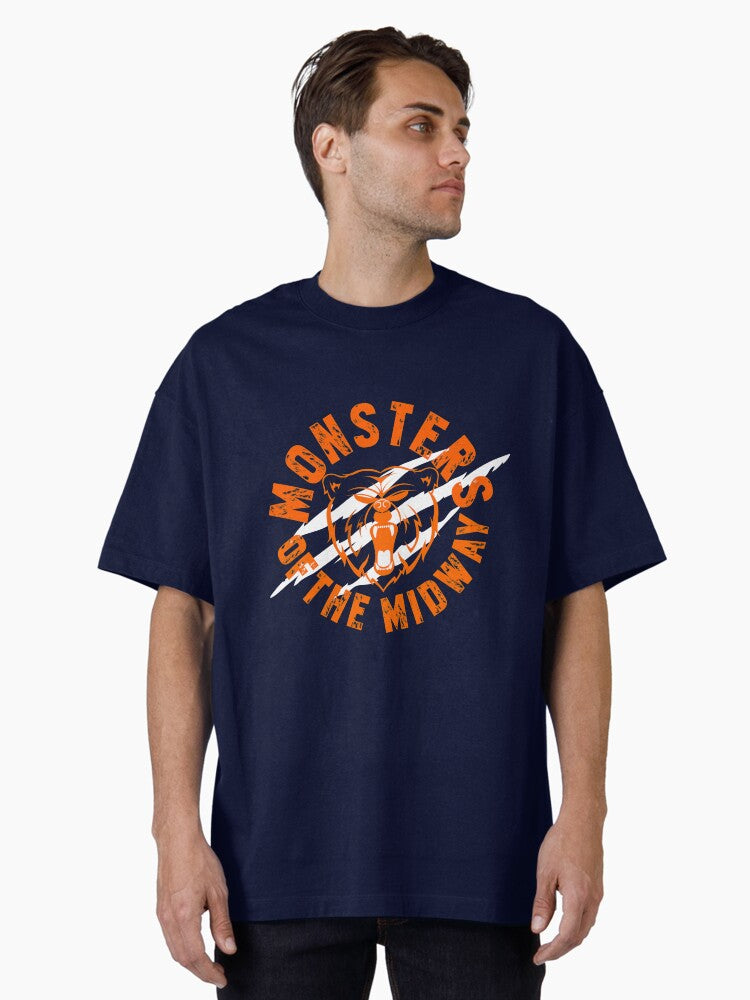 Monsters Of The Midway City Sports Artwork Oversized T Shirt T Shirt Limited Vibe