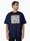 Sausage Fields Ditka Bear Oversized T Shirt T Shirt Limited Vibe