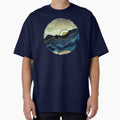 Post Eclipse Oversized T-Shirt for Sale by spacefrogdesign