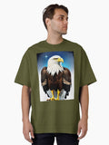 Amazing Bald eagle Oversized Shirt T Shirt Clean Design