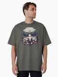 American Patriotic Bald Eagle Flag Oversized Shirt T Shirt Everyday Wear