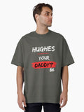 Hughes Your Daddy 86 BLACK Oversized Shirt T Shirt US Trend