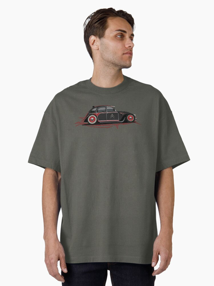 French Hot Rod Oversized T Shirt T Shirt Premium Print Gift Ready
