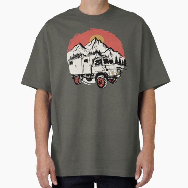 Unimog - vintage - off-road - camping Oversized T-Shirt by JJsOnline