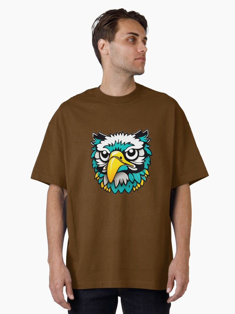 happy coloful eagle Oversized Shirt T Shirt Premium Quality
