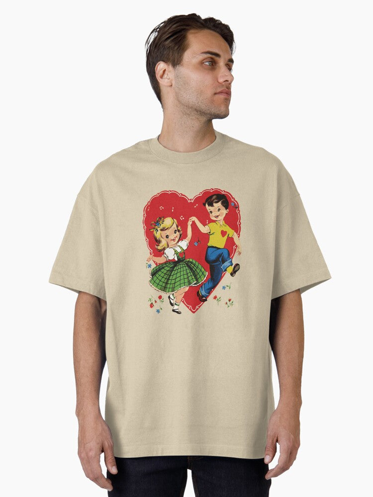 Vintage love Oversized Shirt T Shirt Premium Print