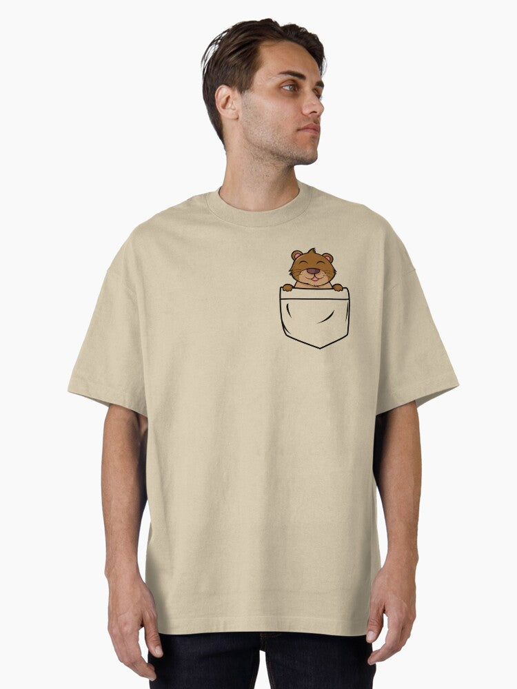 Pocket animal mole Oversized Shirt T Shirt Clean Design