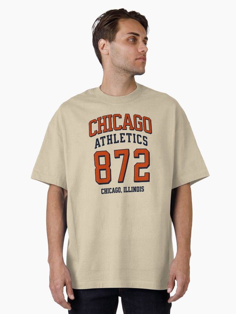 City Athletics 872 City Il For 872 Area Code Oversized T Shirt T Shirt Gift Ready