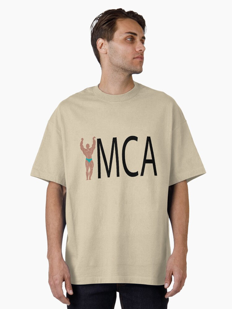 Bodybuilding YMCA logo Oversized T Shirt T Shirt US Market