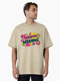 Presence With Meaning Neon Pop Comic Edition Oversized T Shirt T Shirt Minimal Style