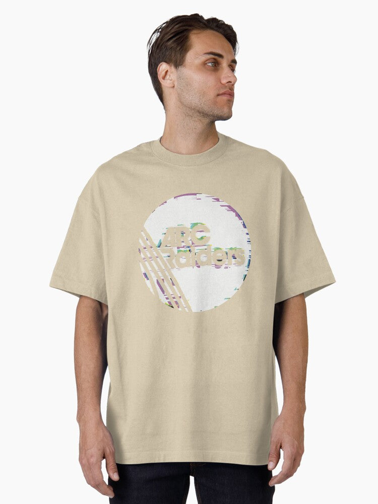 Copy of Arc Raiders logo glitched Oversized T Shirt T Shirt Premium Quality High Search Demand