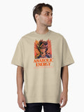 ANABOLIC ENERGY FLOWS THROUGH US anime inspired graphic Oversized T Shirt T Shirt Clean Design