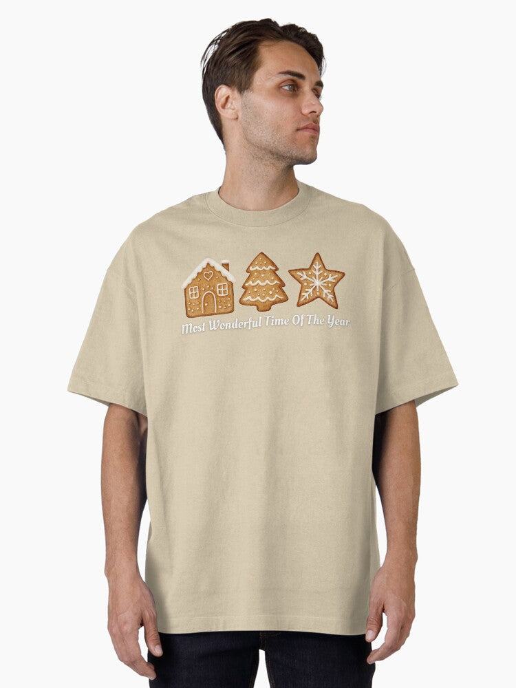 The Most Wonderful Time of The Year Oversized TShirt T-Shirt | Holiday Edition | Perfect For Daily Wear