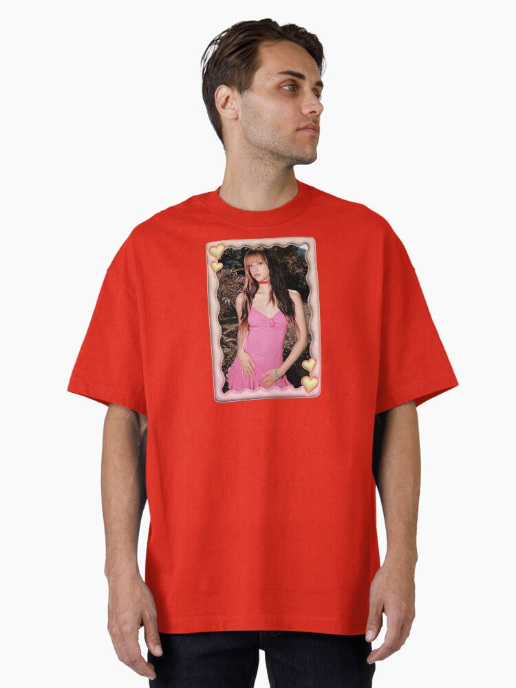 Megan Hearts Photocard STicker Oversized T-Shirt