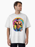 Muscular Guy Oversized T Shirt T Shirt Premium Print