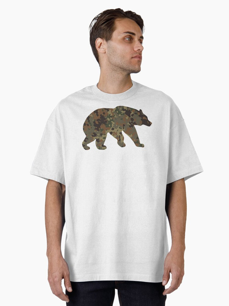Flecktarn Bear Oversized T Shirt T Shirt Trending 2025 High CTR Pick