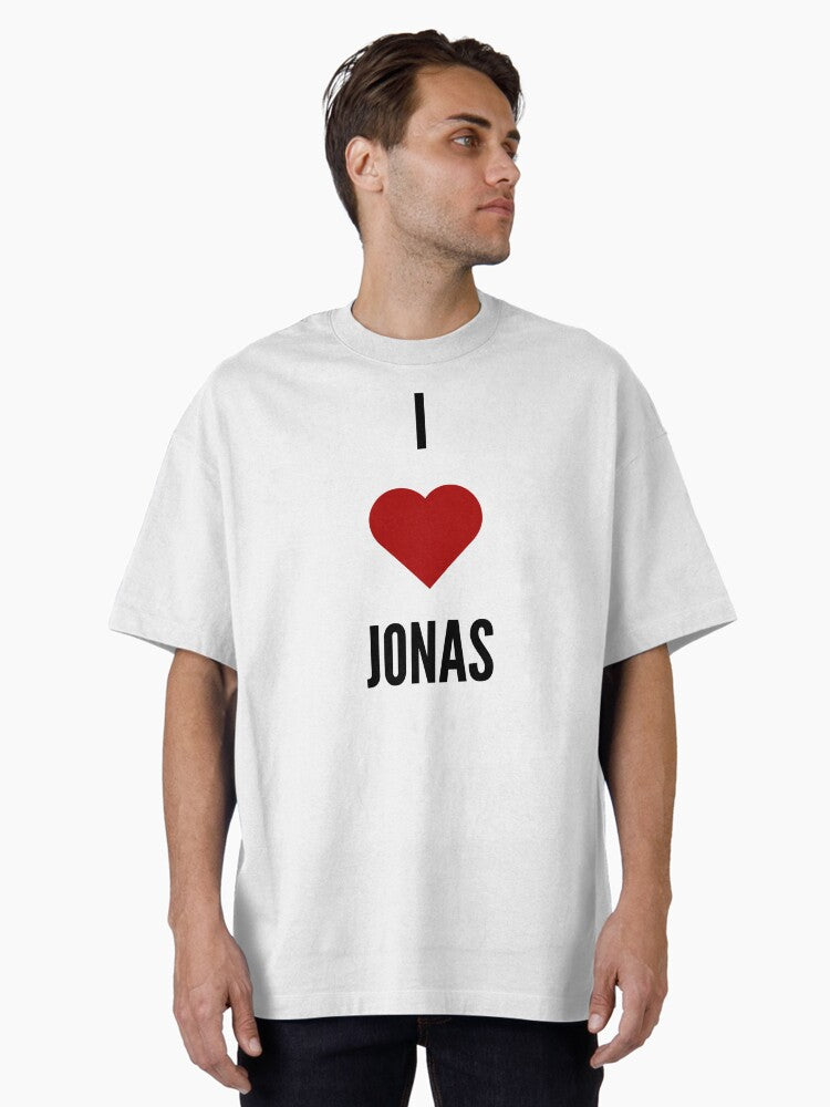 I HEART JONAS Oversized T-Shirt T-Shirt | Premium Graphic | High Demand Item