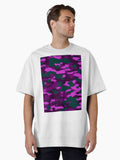 Purple Camo Pattern digital Camouflage Oversized T Shirt T Shirt Best Seller Look Fan Favorite