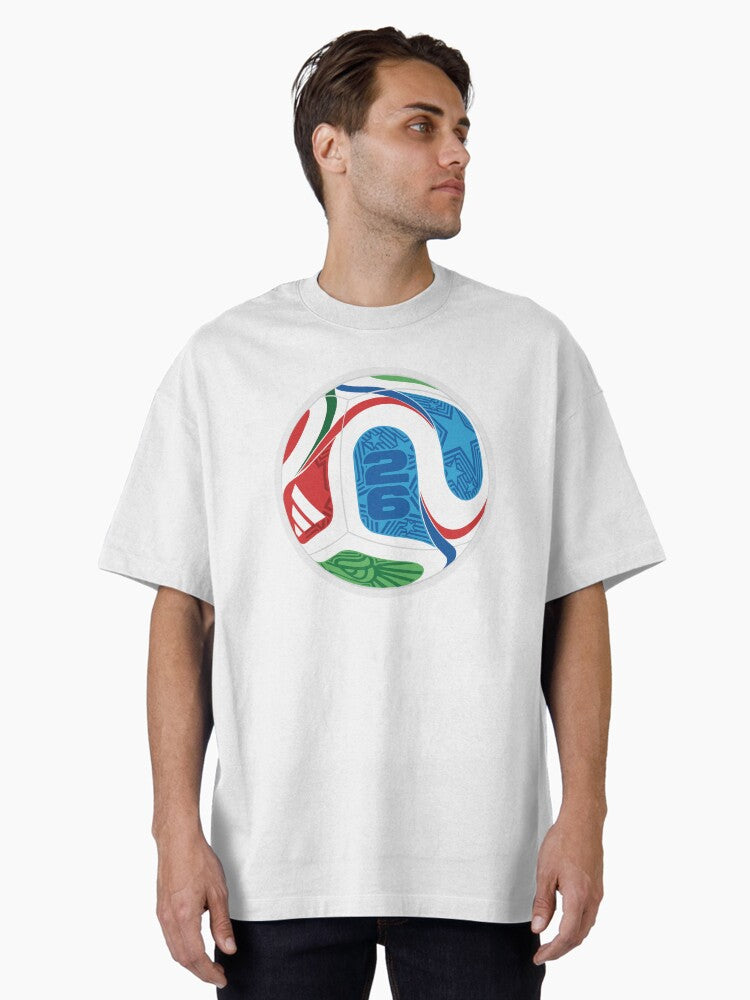 2026 World Soccer Match Ball Oversized T-Shirt