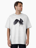 Bald Eagle isolated on White Background Oversized Shirt T Shirt US Trend
