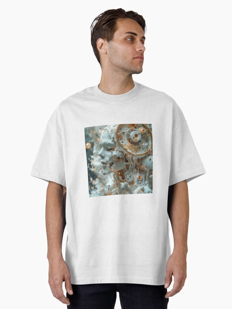 Generative Cermanic Steampunk Gearhead Oversized T Shirt T Shirt High Search Demand Limited Drop Feel