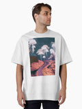 Mushroom Road trip Oversized T-Shirt | Premium Unisex T-Shirt, Trending Graphic Tee